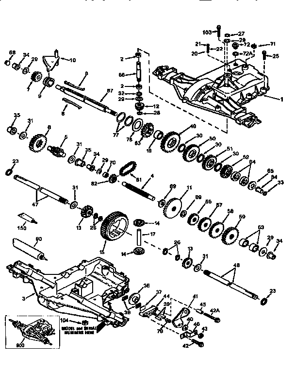Peerless 930-053A peerless transaxle p930-053a diagram