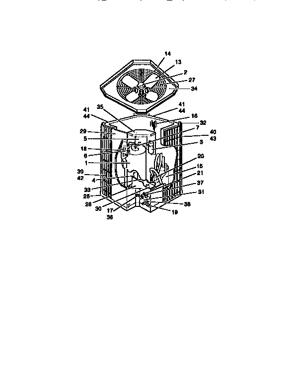 York E2FH048S06 heat pump unit-outdoor diagram