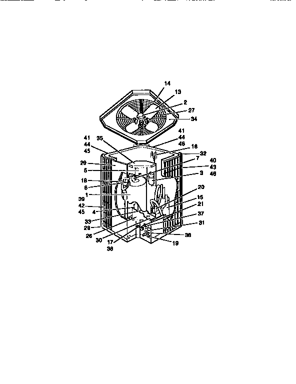 York E2FH024S06 heat pump unit-outdoor diagram