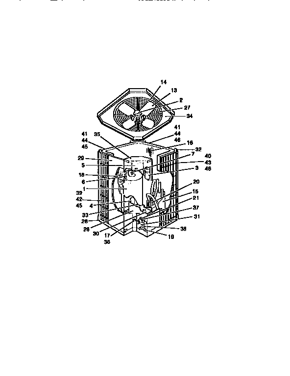 York E2FH018S06 heat pump unit-outdoor diagram
