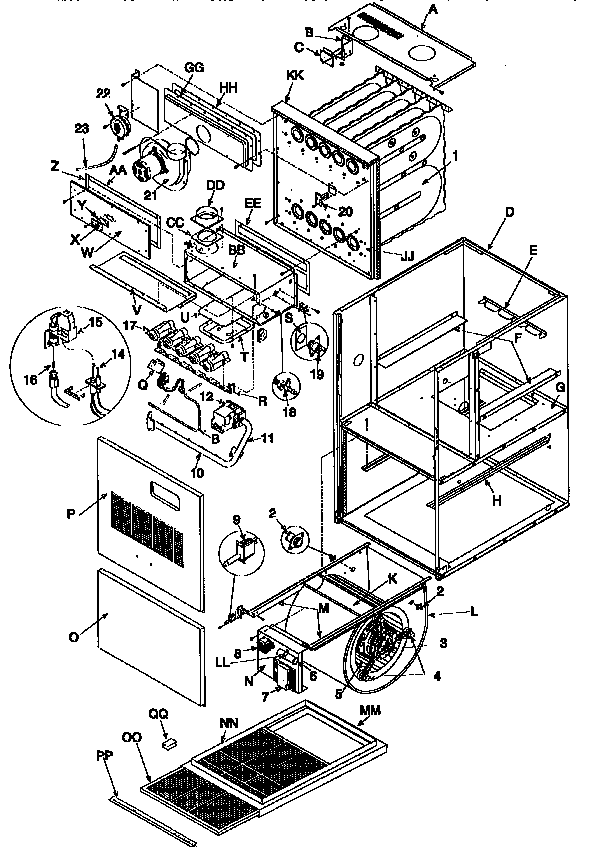 ICP NTC7100BHA1 unit parts diagram