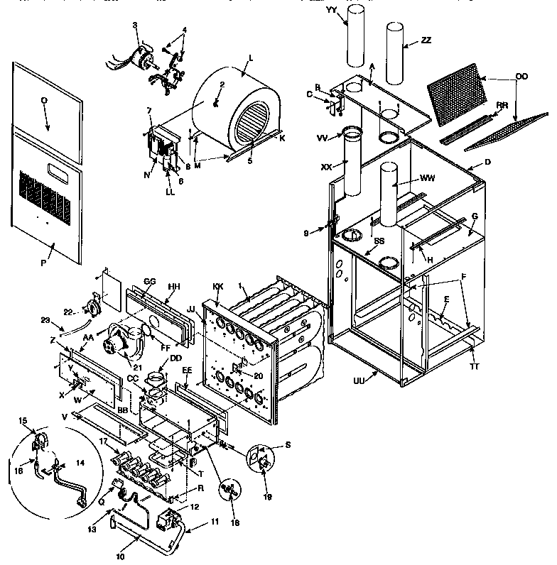 ICP NDC7125BKA1 unit parts diagram