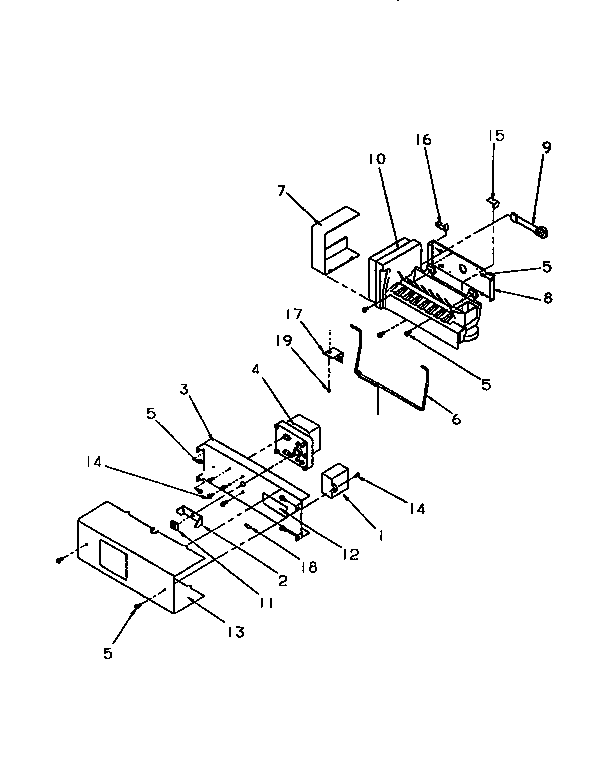 Amana SSD25SL-P119042WL ice maker diagram