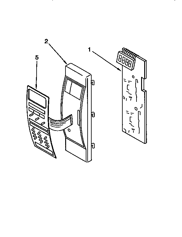 KitchenAid KCMG125EAL0 control panel diagram