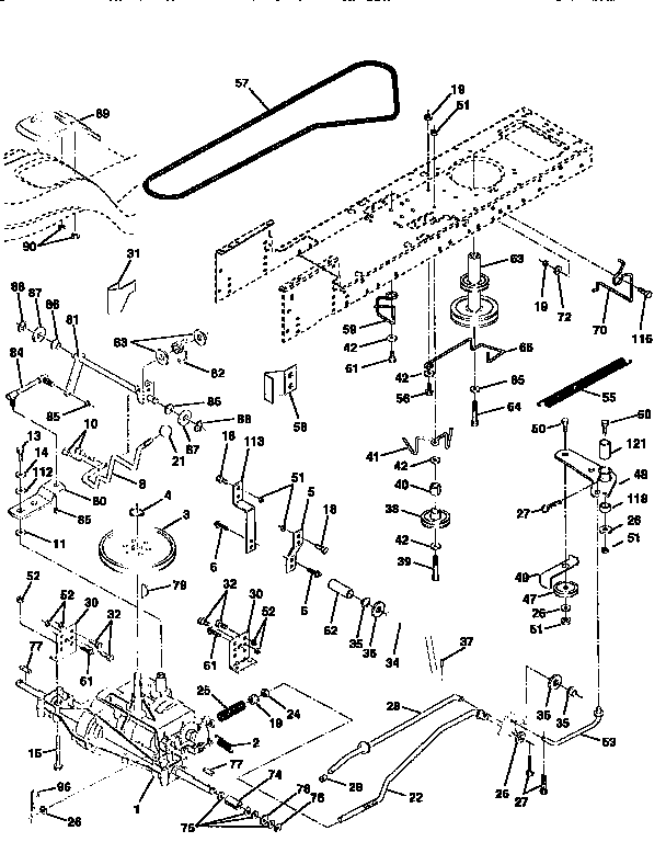 Craftsman 917258540 drive diagram