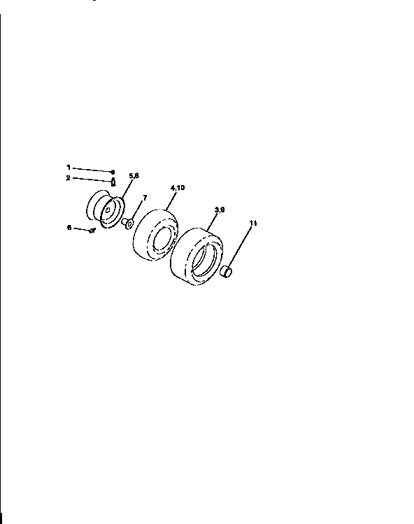 Craftsman 917258520 wheels and tires diagram