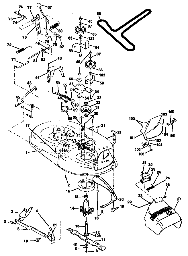 Craftsman 917258510 mower diagram