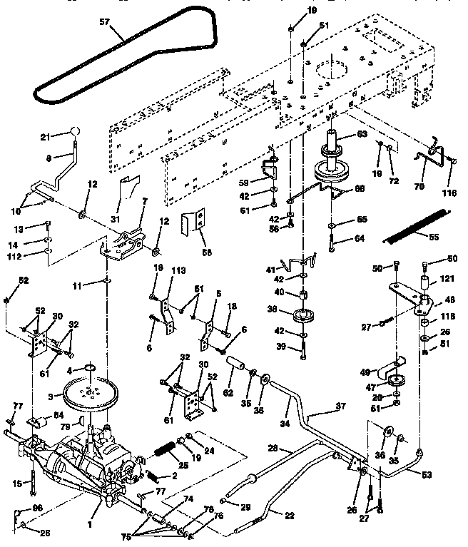 Craftsman 917258450 drive diagram