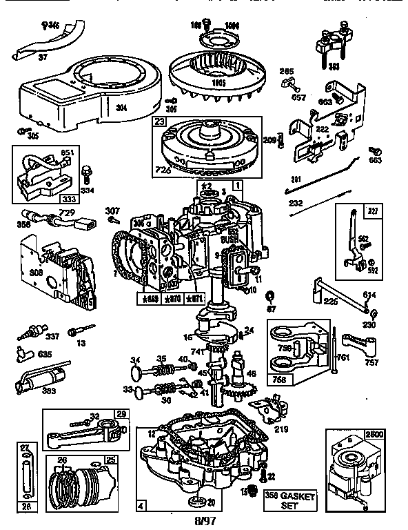 Craftsman 917259350 replacement parts diagram