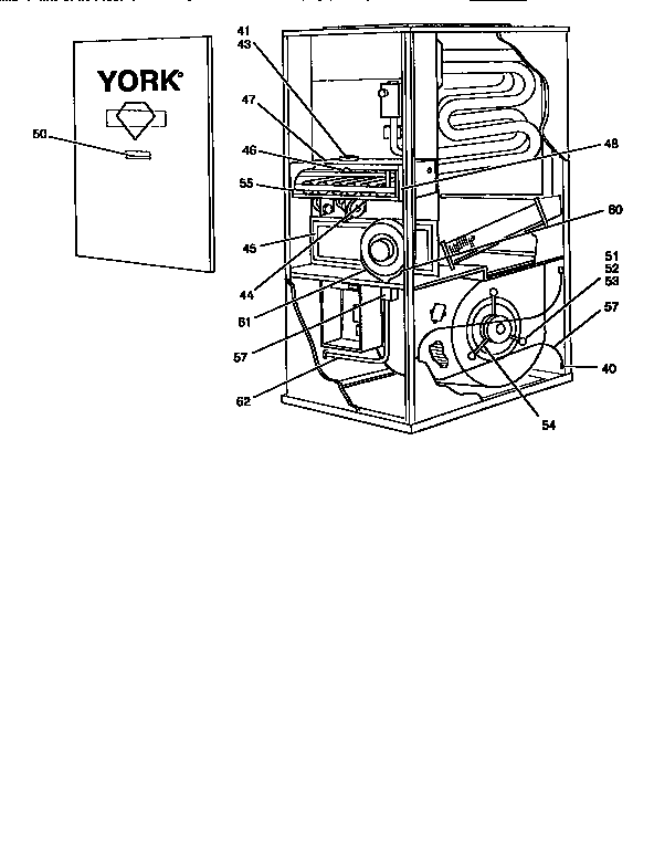 York P3URD16N07501 burner orifice diagram
