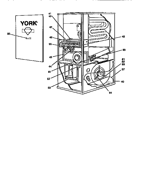 York P3URD20N09501 burner orifice diagram