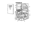York P3URD10N05501 blower assembly diagram