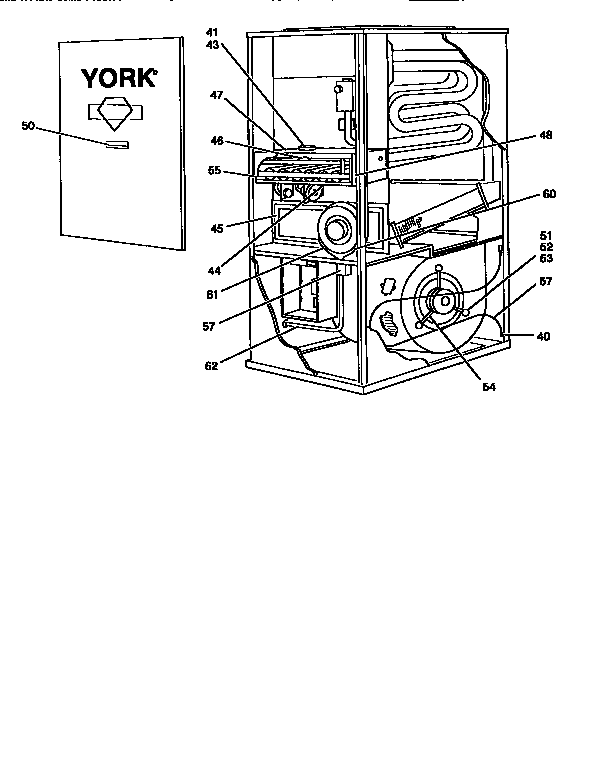 York P3URD08N03701 burner orifice diagram