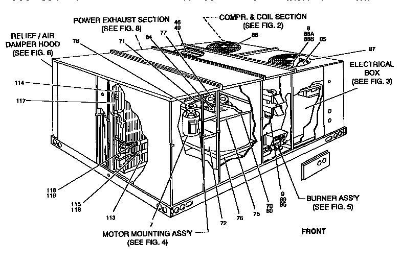 York D2CG240N32025A single package gas/electric unit diagram