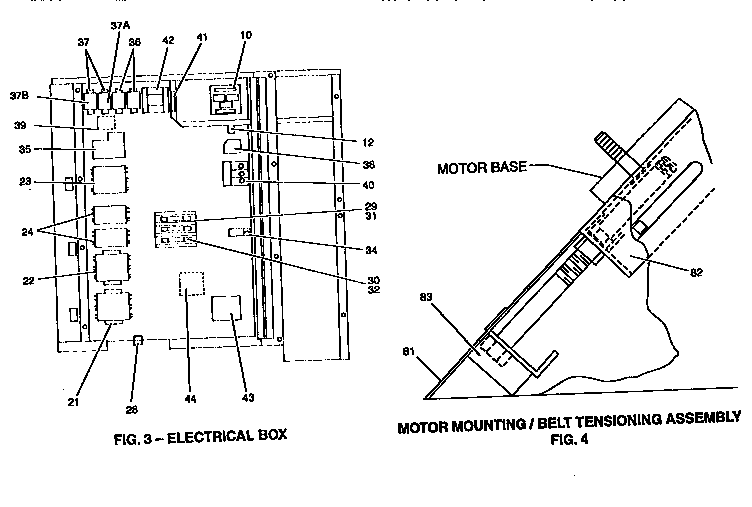 York D2CG240N32025A electrical and motor mounting diagram