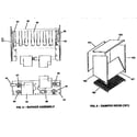 York D2CG240N32025A damper hood and burner assembly diagram