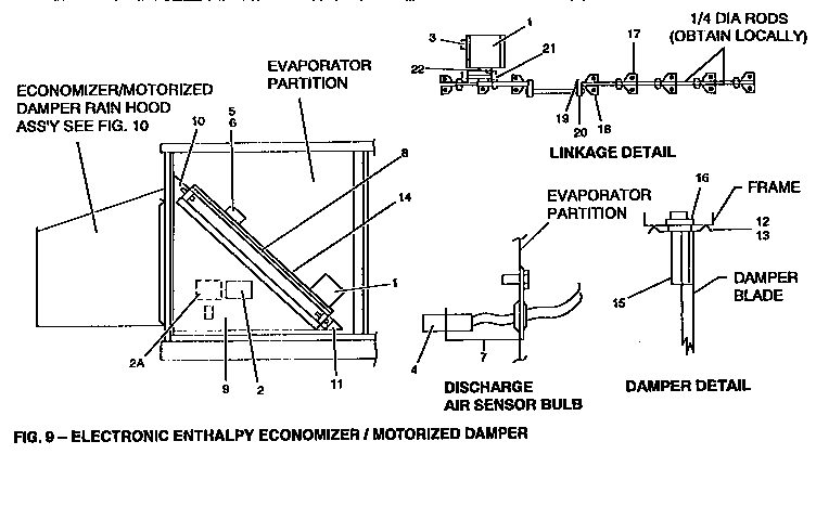 York D2CG240N32025A electronic economizer diagram