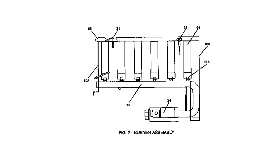 York D1IG090N13050A burner assembly diagram