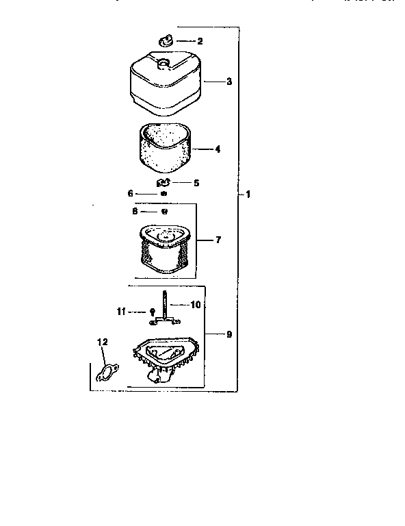Craftsman 917258550 air intake diagram