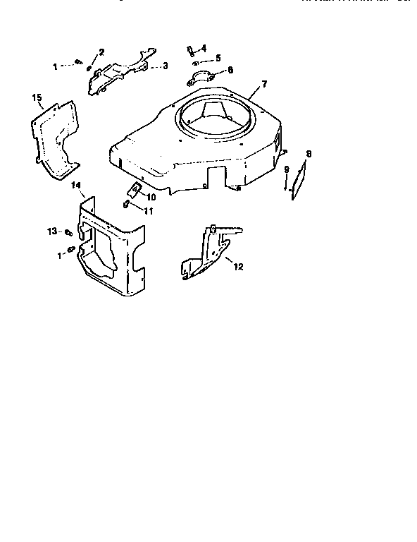 Craftsman 917258550 blower housing and baffles diagram