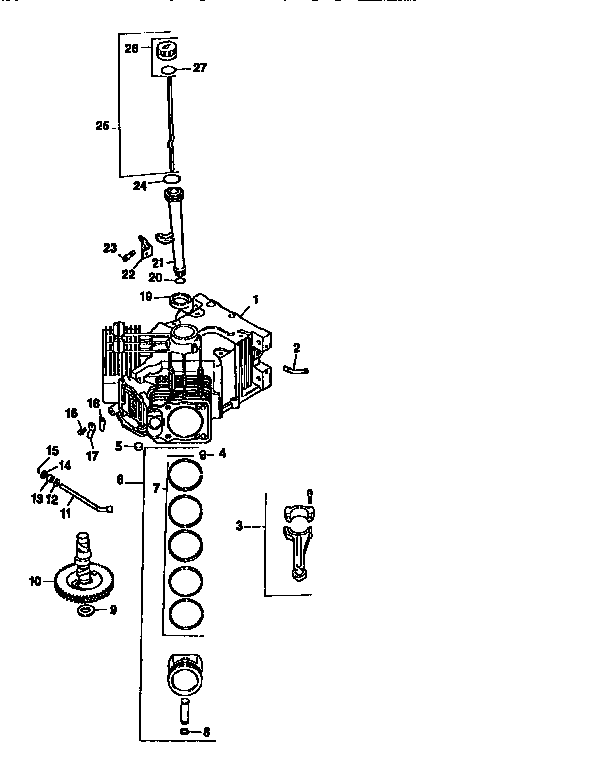 Craftsman 917251560 crankcase diagram