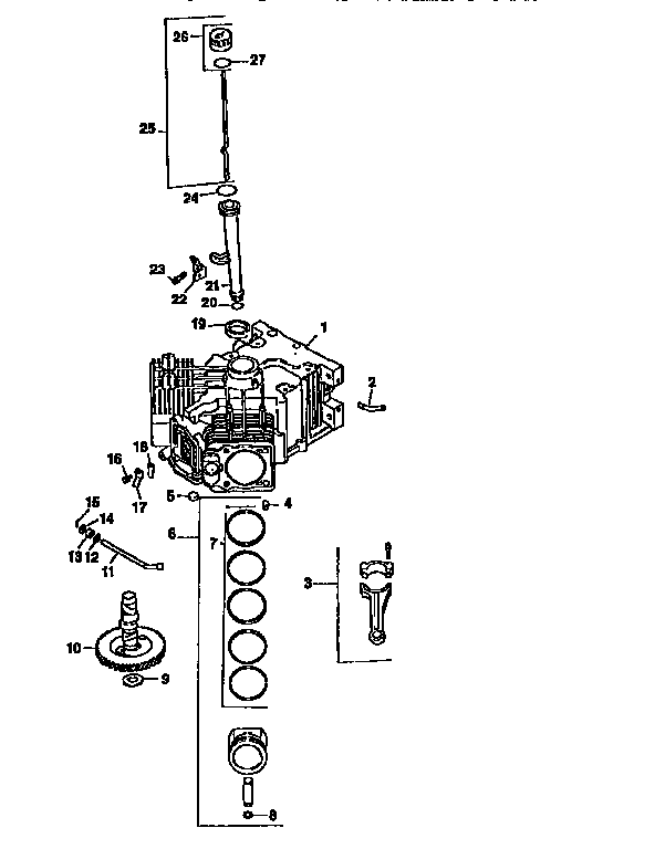 Craftsman 917251642 crankcase diagram
