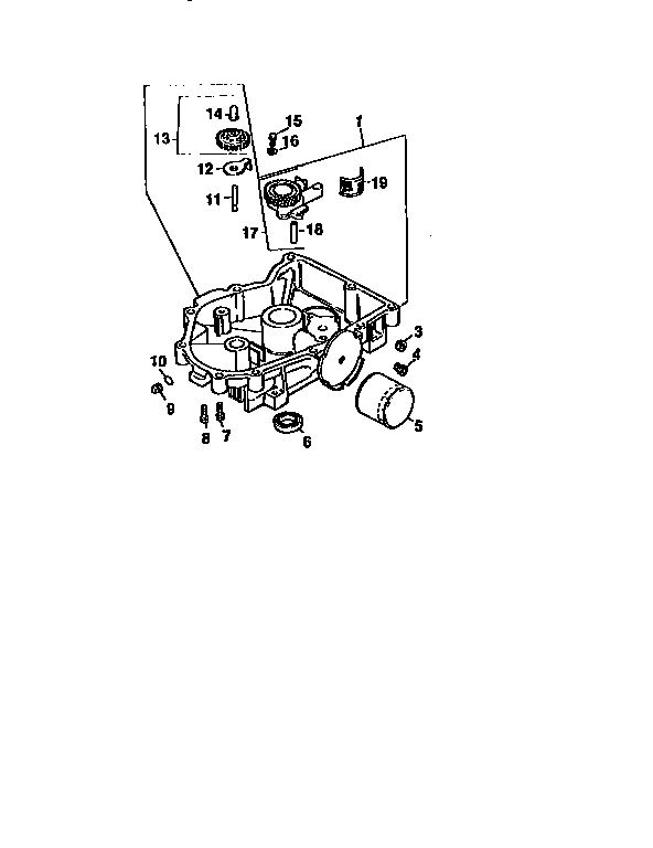 Craftsman 917251642 oil pan/lubrication diagram