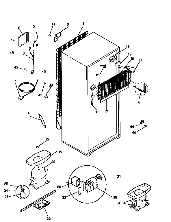 Kenmore 2539366480 unit parts diagram