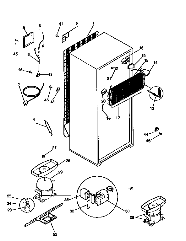 Kenmore 2539366080 unit parts diagram