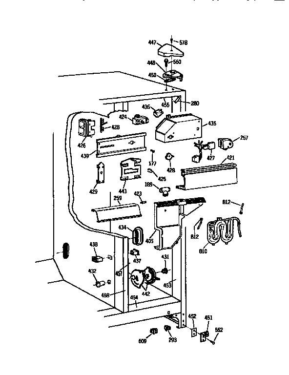 Kenmore 3639557850 fresh food section diagram