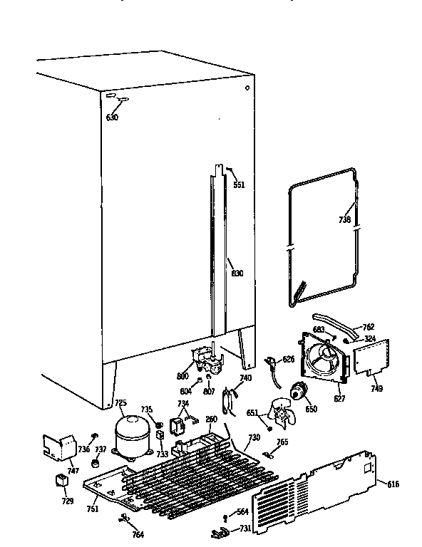 Kenmore 3639557850 unit diagram