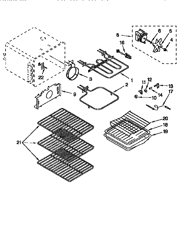 KitchenAid KERC607EAL0 oven diagram
