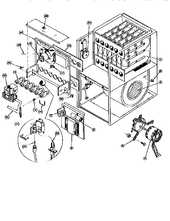 ICP NTC5050BFD1 functional replacement parts diagram