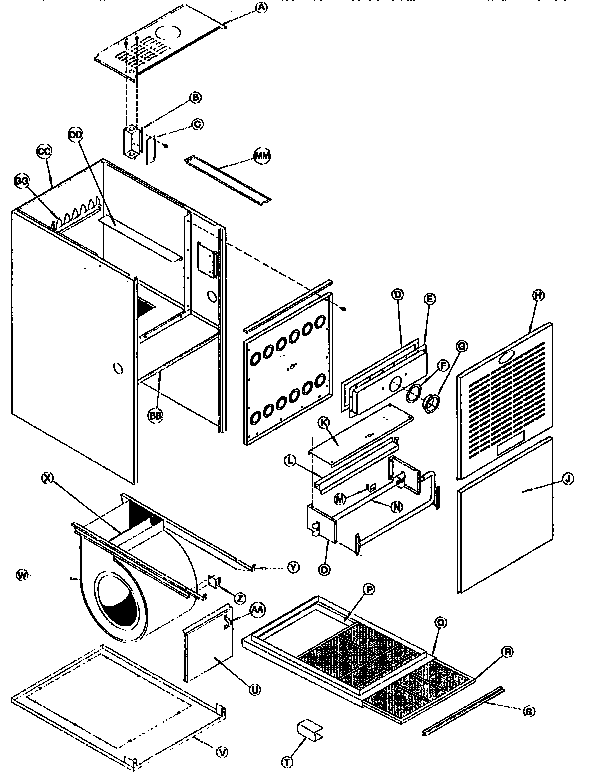 ICP NTC5050BFD1 non-functional replacement parts diagram