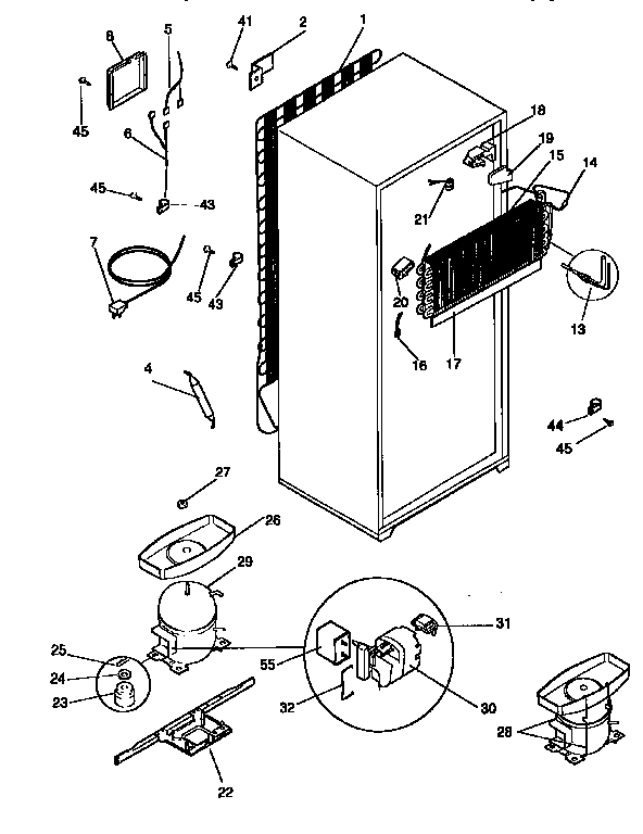 Kenmore 2539366290 unit parts diagram