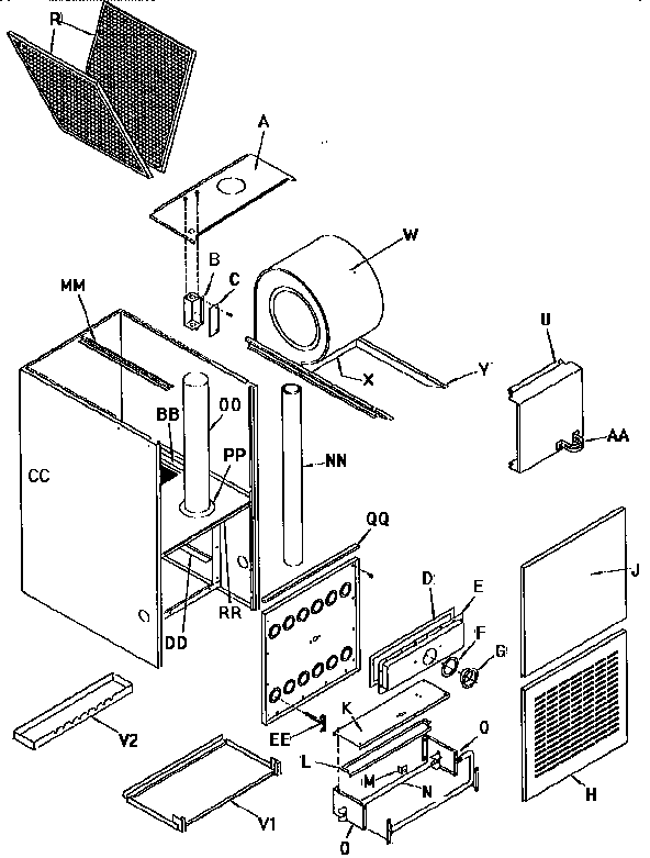 ICP GDJ075M12B1 cabinet diagram