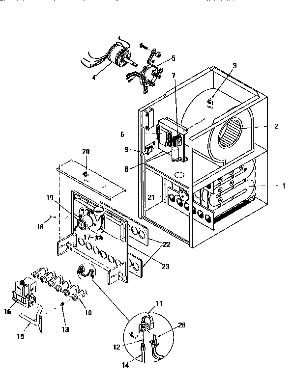 ICP NDN5050BFB1 functionial replacement parts diagram