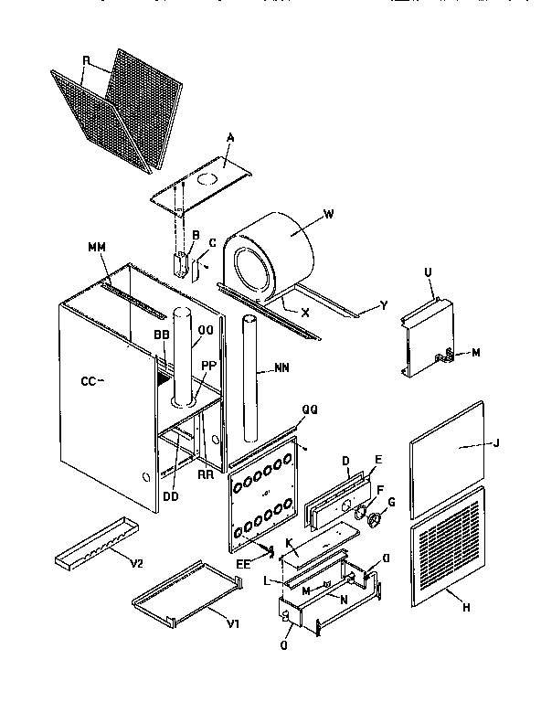 ICP NDN5050BFB1 cabinet parts diagram