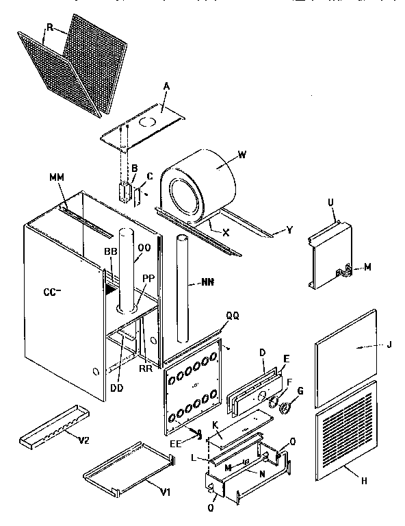 ICP NDN5075BFB1 cabinet parts diagram