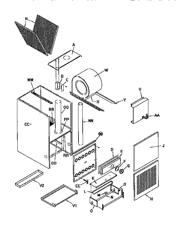 ICP GDJ100M12B1 cabinet diagram
