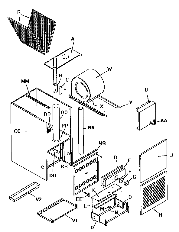 ICP GDJ050M12B1 cabinet diagram