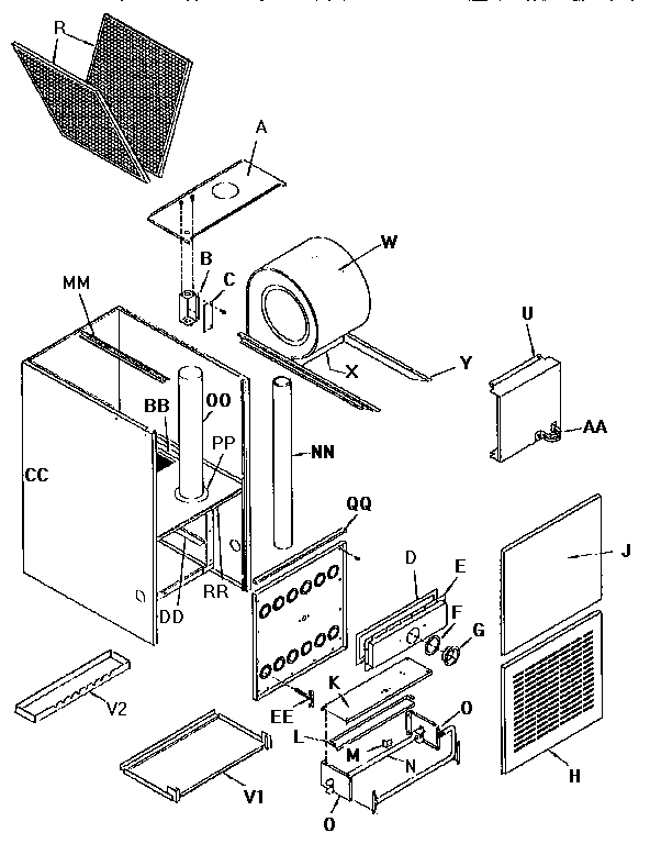 ICP GDJ125M20A cabinet diagram