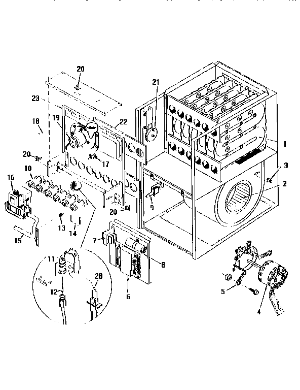 ICP GNJ100N20C1 functional replacement parts diagram