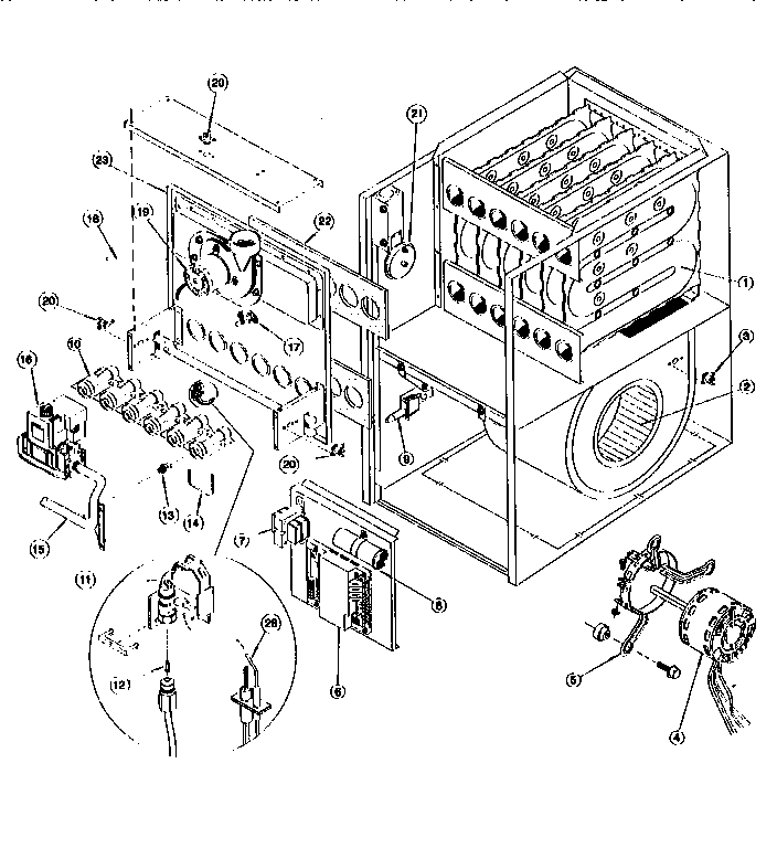 ICP GNJ100N12C1 functional replacement parts diagram