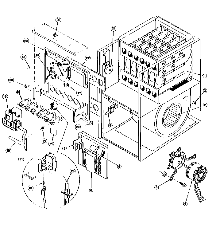 ICP GNJ075N16C1 functional replacement parts diagram