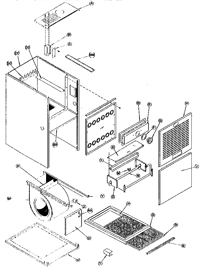 ICP GNJ075N16C1 non-functional replacement parts diagram