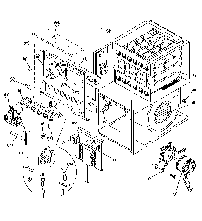 ICP GNJ075N12C1 functional replacement parts diagram