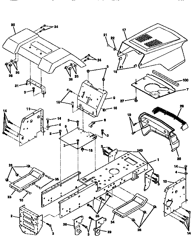 Craftsman 917256812 chassis and enclosures diagram