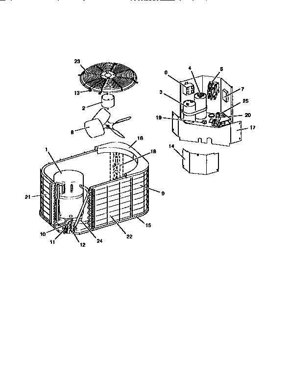 York H1RE036S06 air conditioning outdoor unit diagram