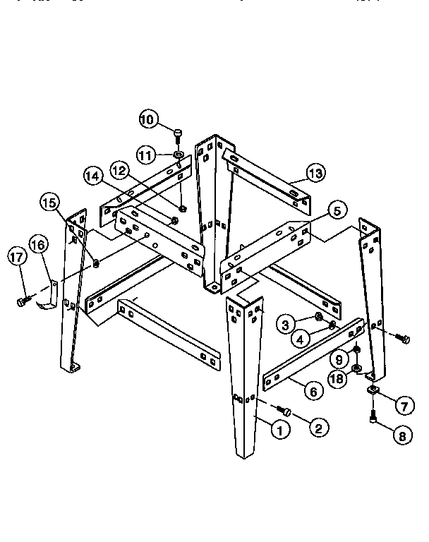 Craftsman 137221940 leg assembly diagram
